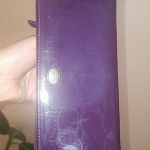 Coach wallet,dark purple